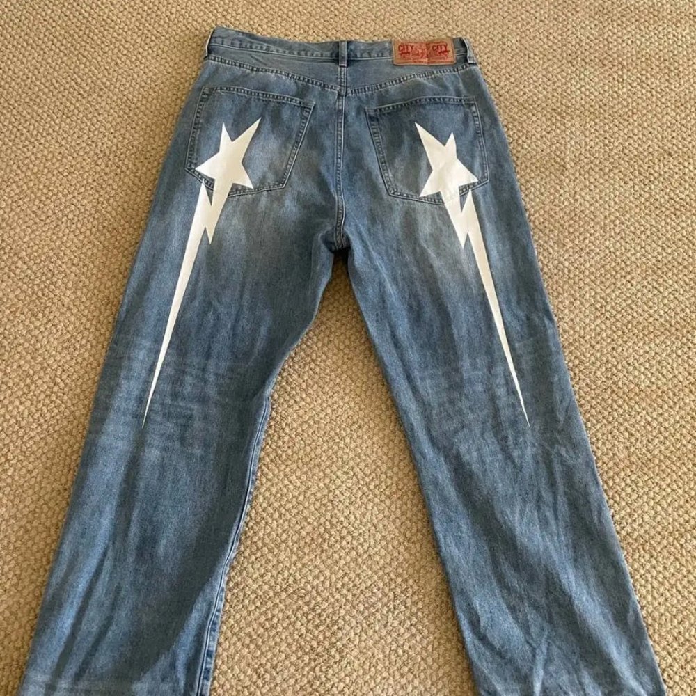 bathing ape jeans